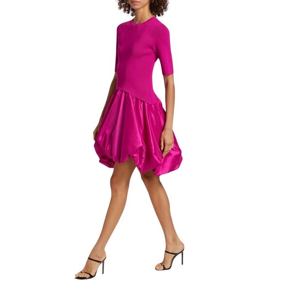 SIMKHAI  Kenny Ribbed Bubble Mini Dress Size XS NEW - Picture 2 of 13